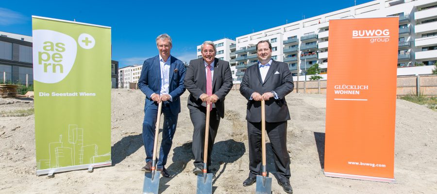 Spatenstich für BUWOG-Projekte in der Seestadt Aspern
