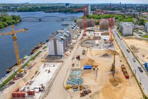 Baustelle in Spandau. Hier entsteht das Quartier BUWOG SPEICHERBALLETT. Foto: BUWOG