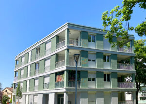 Das BUWOG-Projekt in der Heinestraße in Darmstadt wurde mit dem Polis Award 2025 ausgezeichnet. Foto: Divé