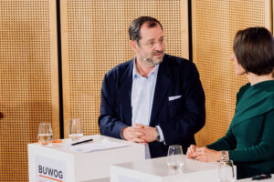 Foto von BUWOG im Gespräch am 2.6.2025 im Ludwig Erhard Haus. Foto: BUWOG