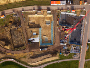 Baustelle in Naunhof im November 2025. Foto: BUWOG