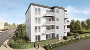 BUWOG-Neubau in Kaufbeuren. Visualisierung: BUWOG