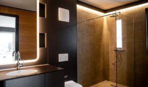 Bauprojekt der BUWOG in Kaufbeuren - Badezimmer. Foto PR