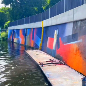 Kunst und Bau: Das Mural des Künstlers Tomislav Topic ist ein Kunstprojekt der BUWOG.